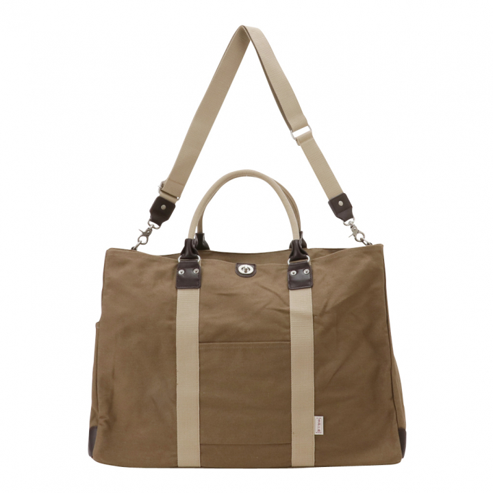 帆布工房 TRIPLINEシリーズ | ボストンバッグ (L) 帆布 キャンバス 本革 旅行カバン 旅行バッグ トラベルバッグ メンズ レディース 2泊3日 ビンテージ B4対応 多機能 カーキ 3X84