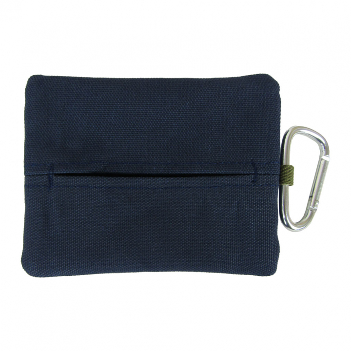 倉敷産帆布 日本製ティッシュポーチ 3J33 [帆布工房 はんぷこうぼう] ミニポーチ 帆布 キャンバス カラビナ付