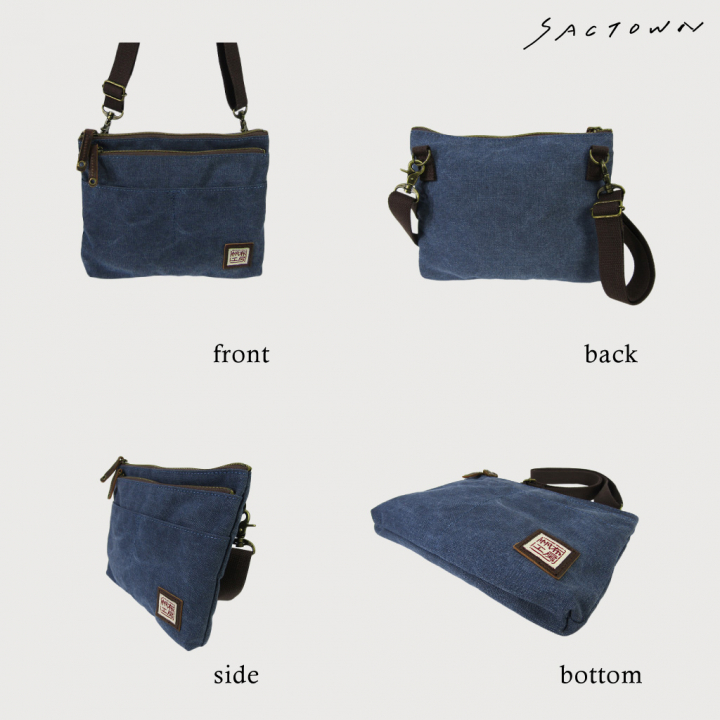 帆布工房 strollシリーズ|サコッシュ 帆布 10号帆布 キャンバス ポーチ ショルダーバッグ 軽量 小さめ ポシェット メンズ レディース 男女兼用 斜め掛け はんぷこうぼう 3J53