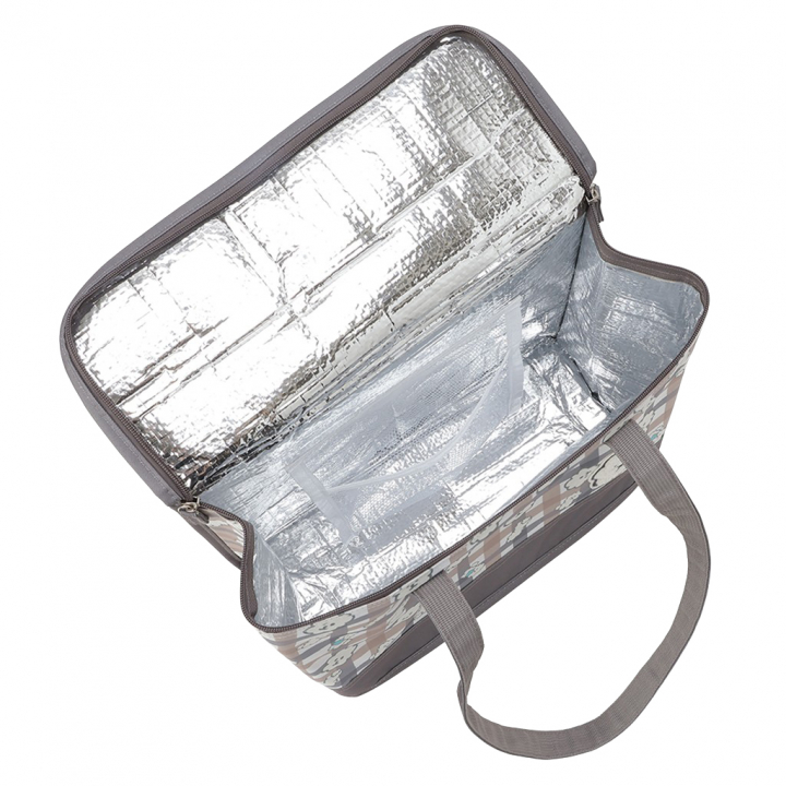  [mama fiore マーマフィオーレ] Picoteeシリーズ ピコティ BOX型 保温 保冷 トートバッグ 4WH6 保冷バッグ ボックス型 もふもふ 犬 チェック柄 かわいい レジャー レディース ブラウン