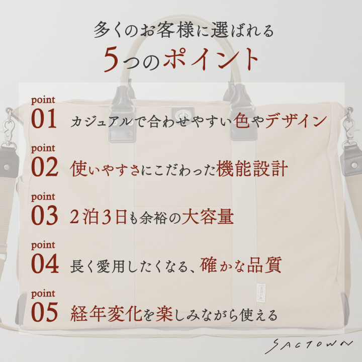 帆布工房  TRIPLINEシリーズ | ボストンバッグ (L)  全3色 3X84