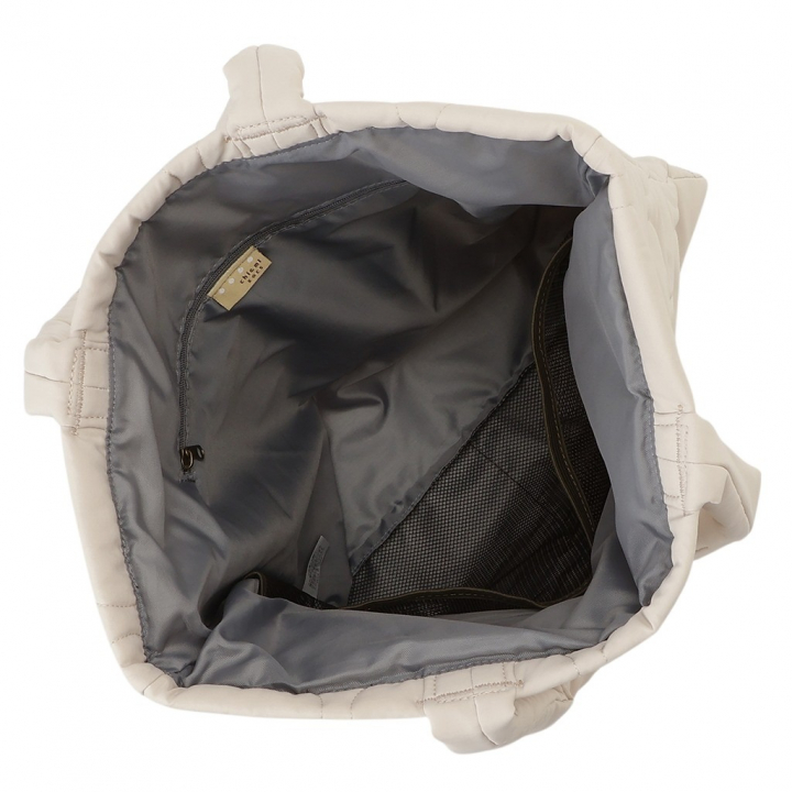 トートバッグ 6228 [chiemi sacs チエミサックス] パデッド キルト シンプル A4サイズ 推し活 レディース 00ライトベージュ
