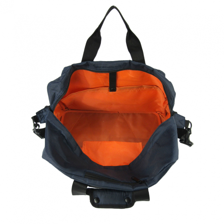 リップストップボストン 旅行 出張 1泊 2泊 ビジネス バッグ かばん 軽量 軽い 丈夫 紺 ネイビー 3177