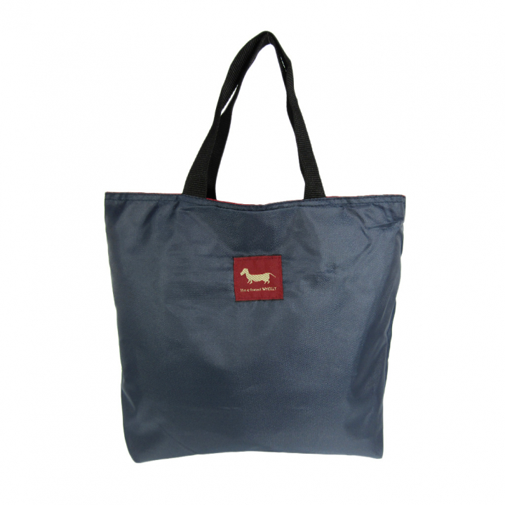 WHOLLY | リバーシブル トートバッグ | A4対応 赤系×紺系 レッド 3L08