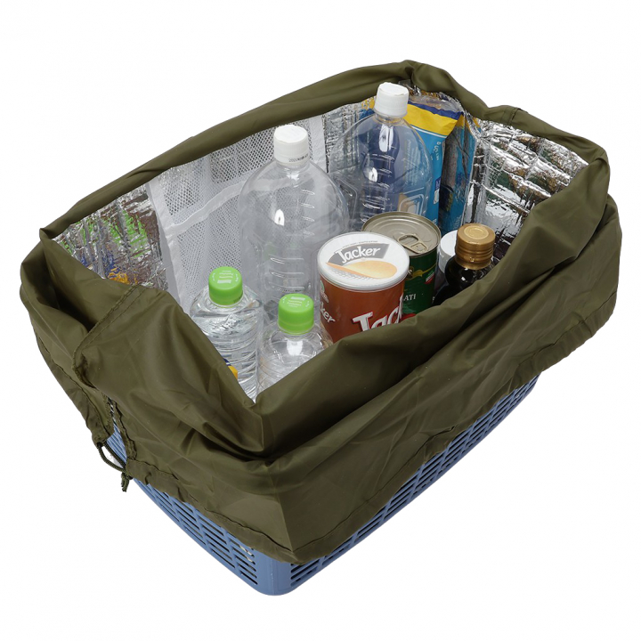 保温 保冷 レジかごバッグ 4WJ4 [mama fiore マーマフィオーレ] Picoteeシリーズ ピコティ 保温保冷 OUTDOOR 大容量 レジカゴバッグ トートバッグ キャンプ レディース カーキ