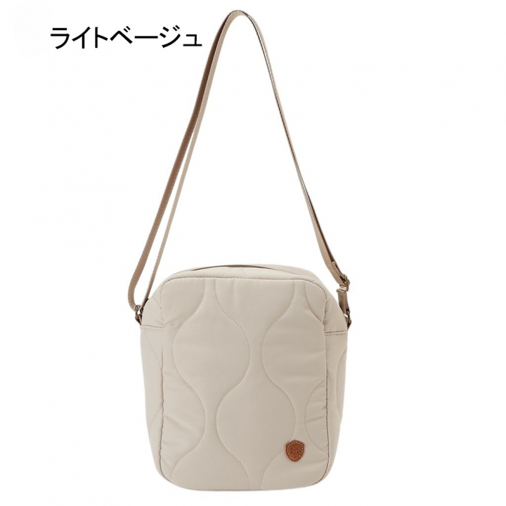 chiemi sacs |  キルティング ショルダーバッグ | 生成り ライトベージュ 6227