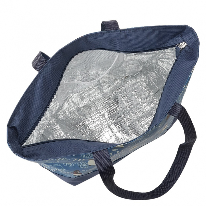 保冷バッグ トートバッグ 5M38 [ネコ人間 nekoningen ねこにんげん] 保温保冷 買い物 レジャー ネコ かわいい レディース ブルー