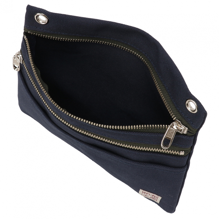 2WAY ショルダーバッグ 3J36 [帆布工房 はんぷこうぼう] 日本製 ポーチ サコッシュショルダー マチなし 帆布 キャンバス ブランド