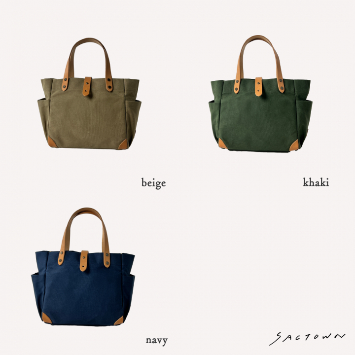 帆布工房 エイジングシリーズ 全3色 | 帆布 キャンパストート 多機能 男女兼用 レディース メンズ ユニセックス お出掛け ヌメ革 経年変化 ワイドポケット サブ サブバッグ サブバック 日本製 メイドインジャパン 国産帆布 パラフィン加工 ハンプ 00カーキ