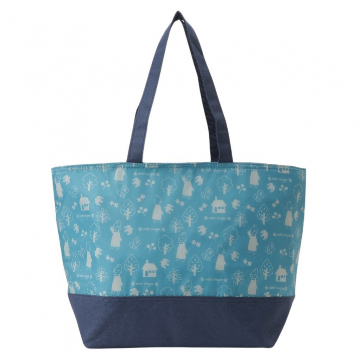 保冷バッグ トートバッグ 5M25 [ネコ人間 nekoningen ねこにんげん] 保温保冷 買い物 レジャー ネコ かわいい レディース スカイ