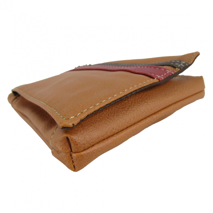 [CUBIC CORE キュービックコア]  3WAY シザーバッグ 合皮 カラビナ付 ベルトループ付 スマホ ショルダー 茶 ブラウン 1868