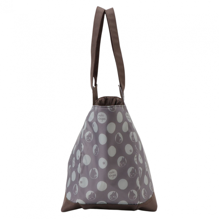 バルーン 保冷バッグ トートバッグ 5M74 [ネコ人間 nekoningen ねこにんげん] 保温保冷 大容量 BIG 買い物 レジャー ネコ レディース グレー