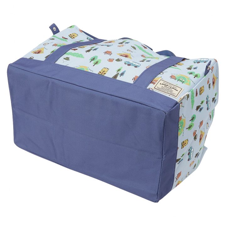 保温 保冷 レジかごバッグ 4WJ4 [mama fiore マーマフィオーレ] Picoteeシリーズ ピコティ 保温保冷 OUTDOOR 大容量 レジカゴバッグ トートバッグ キャンプ レディース ブルー