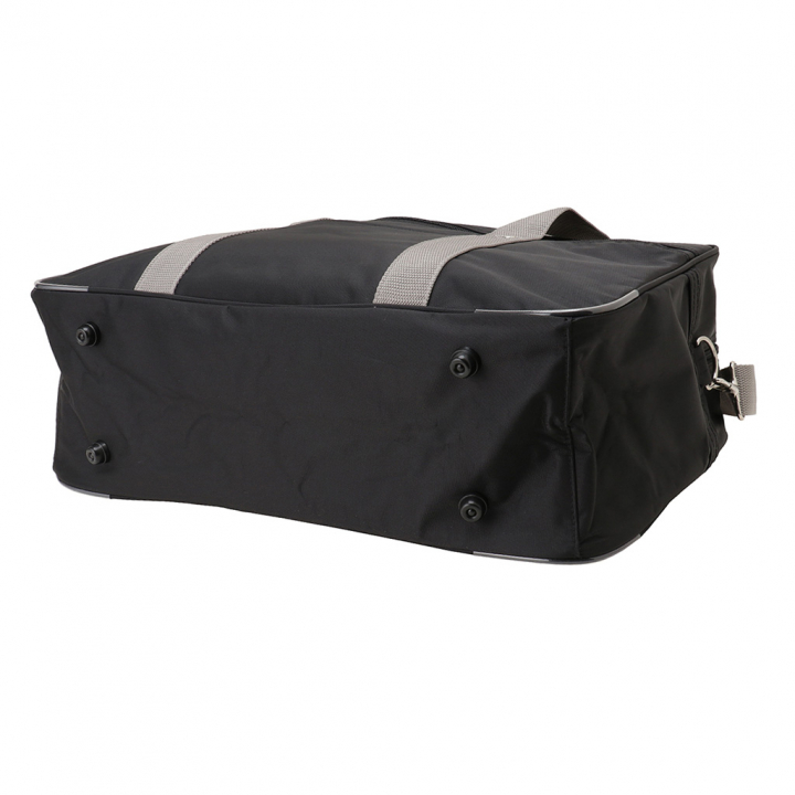 [A.O.T エーオーティー]  A4対応 2WAY スクールバッグ スクバ ファスナー ナイロン 男女兼用 学校 通学かばん 学生 生徒 バッグ 黒×灰 ブラック×グレー 3308