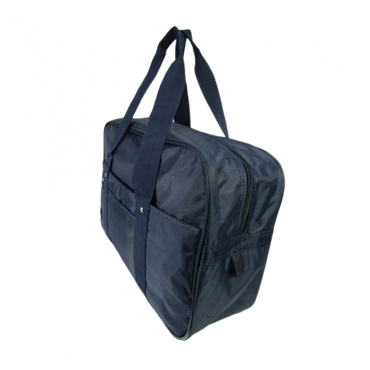 [A.O.T エーオーティー] A4対応 シンプル スクールバッグ スクバ 通学用 サブバッグ 横向き  学校 通学かばん 学生 生徒 男女兼用 紺 ネイビー 3387