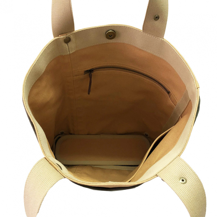 トートバッグ 3J40 [帆布工房 はんぷこうぼう] 日本製 多機能 2重構造 ポケット豊富 帆布 買い物 メンズ レディース