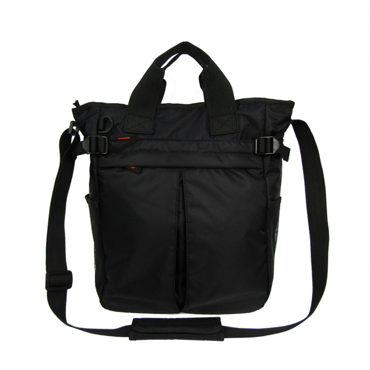 2WAY 大容量 A4対応 ボンディングバッグ 全4色 | トートバッグ 多収納 多機能 通勤 通学 お稽古 男女兼用 軽量 軽い 撥水 サブバッグ オフィス ビジネス カジュアル ブラック 3E77