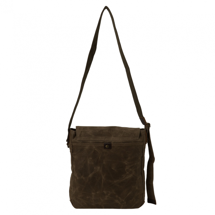 帆布工房 HUSKYII シリーズ 全３色 | A4対応 帆布ショルダーバッグ パラフィン加工 撥水 天然素材 帆布 キャンバス 旅行 通学 男女兼用 タブレット カーキ 3X26