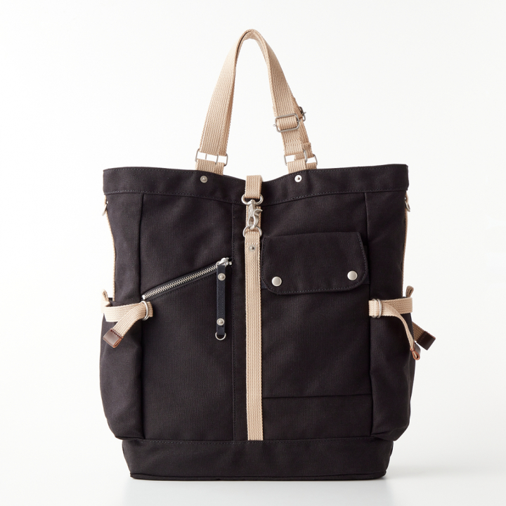 持ち手長さ調整できる！縦型トートバッグ CONTROLIIシリーズ 3X01 [帆布工房 はんぷこうぼう] 帆布 トート キャンバス 大容量 丈夫 便利 ポケット充実 収納力