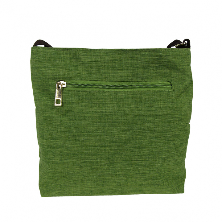 [Sofia Valentino ソフィアバレンチノ] 縦ファスナー ポケット付 軽量  ショルダーバッグ | レディース サコッシュ 多機能 ななめ掛け 緑 グリーン 4902