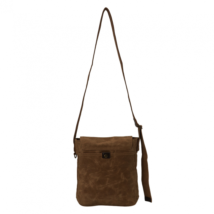 帆布工房 HUSKYII シリーズ 全３色 | B5対応 帆布ショルダーバッグ パラフィン加工 撥水 天然素材 帆布 キャンバス 旅行 通学 男女兼用 頑丈 はんぷこうぼう 茶 ブラウン 3X25