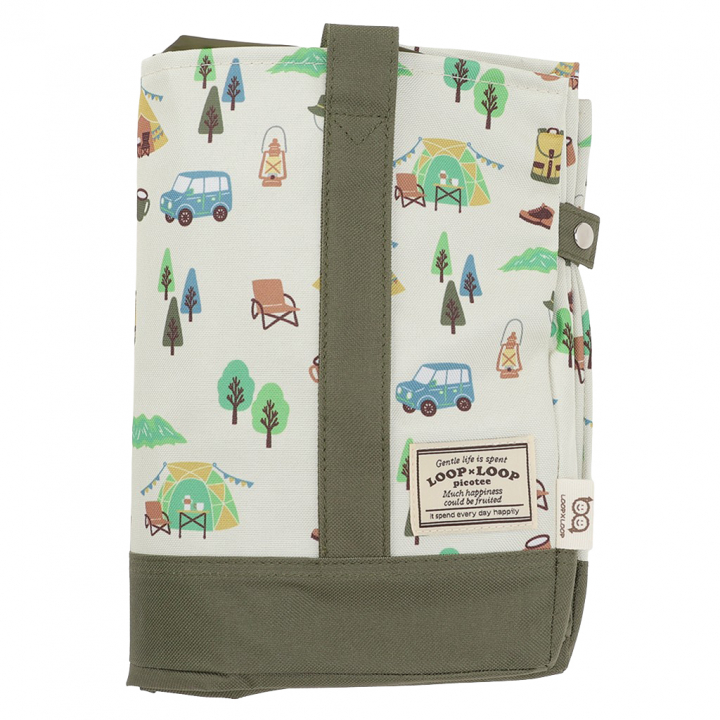 保温 保冷 レジかごバッグ 4WJ4 [mama fiore マーマフィオーレ] Picoteeシリーズ ピコティ 保温保冷 OUTDOOR 大容量 レジカゴバッグ トートバッグ キャンプ レディース カーキ