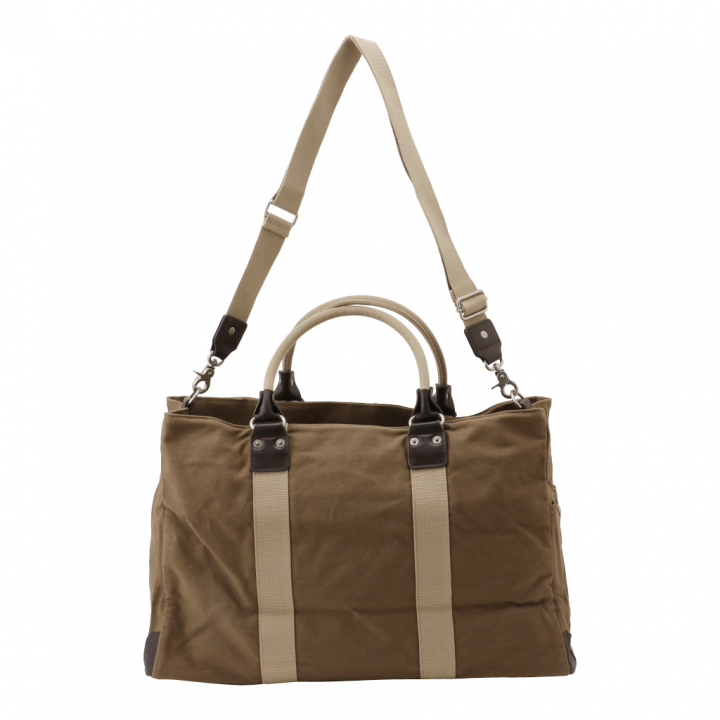 帆布工房 TRIPLINEシリーズ | ボストンバッグ (M) 帆布 キャンバス 本革 旅行カバン 旅行バッグ トラベルバッグ メンズ レディース 出張 ビンテージ B4対応 多機能 カーキ 3X83