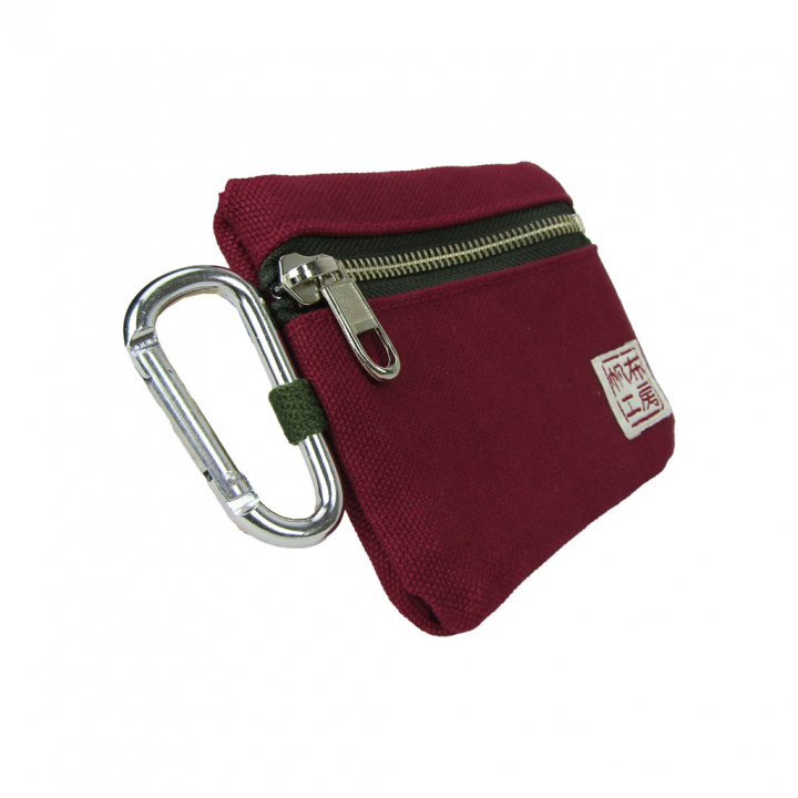 倉敷産帆布 日本製ティッシュポーチ 3J33 [帆布工房 はんぷこうぼう] ミニポーチ 帆布 キャンバス カラビナ付