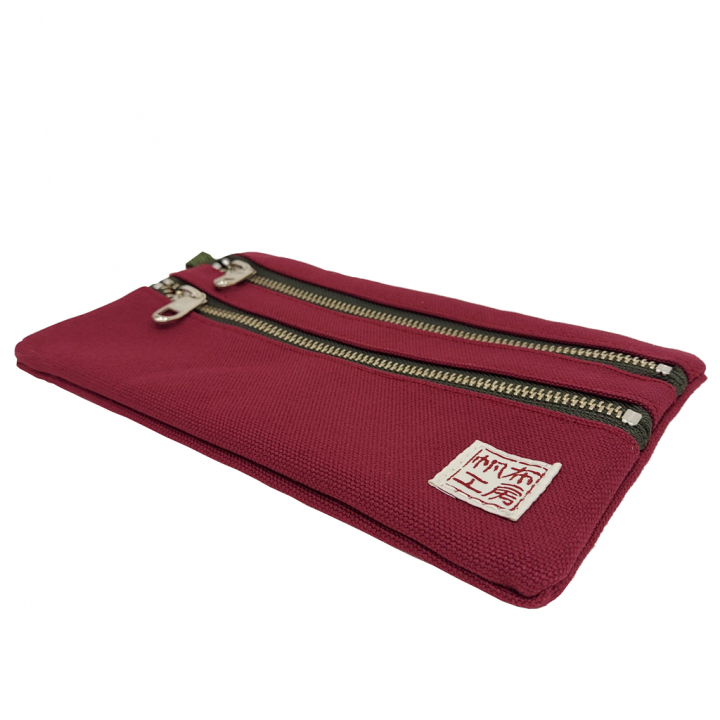 倉敷産帆布 日本製ポーチ 3J35 [帆布工房 はんぷこうぼう] ミニポーチ 筆箱 帆布 キャンバス ビンテージ