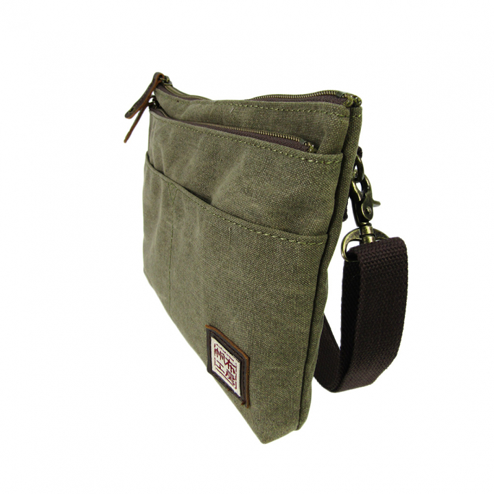 2WAY サコッシュ 帆布ショルダー 3J53 [帆布工房 はんぷこうぼう] 男女兼用 ショルダーバッグ ポーチ ななめ掛け 帆布 キャンバス