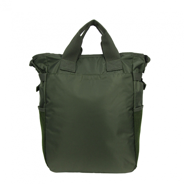 2WAY 大容量 A4 対応 ボンディングバッグ 全4色 | トートバッグ 多収納 多機能 通勤 通学 お稽古 男女兼用 軽量 軽い 撥水 サブバッグ オフィス ビジネス カジュアル カーキ 3E77