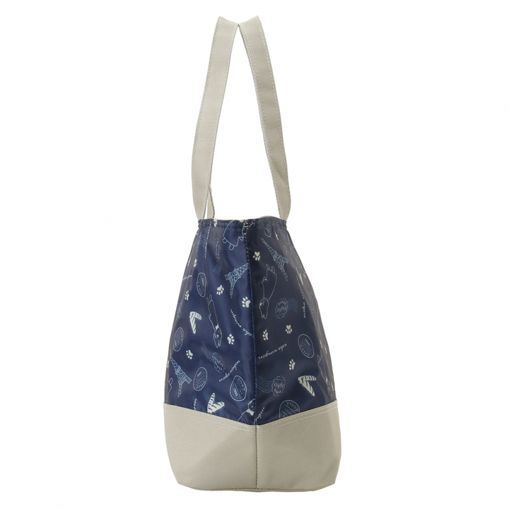 保冷バッグ トートバッグ 5M54 [ネコ人間 nekoningen ねこにんげん] 保温保冷 買い物 レジャー ネコ かわいい レディース ネイビー