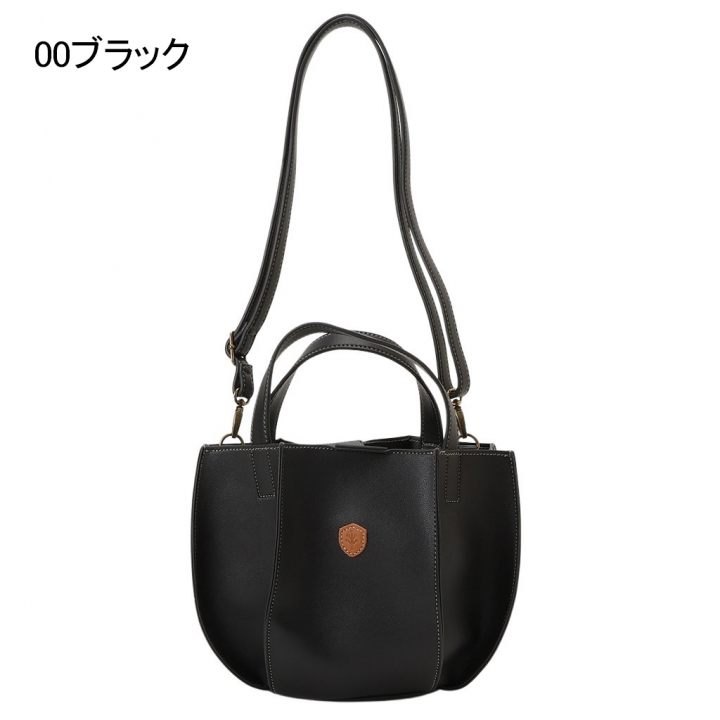 ショルダーバッグ 6242 [chiemi sacs チエミサックス] シンプル 2WAY オシャレ バケットバッグ 自立 レディース 00ブラック