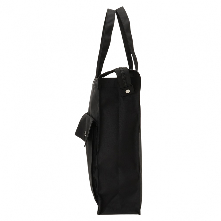 [A.O.T エーオーティー]  多機能 A4 対応トートバッグ 大容量 軽量 書類かばん 縦型 底板付き 撥水加工 男女兼用 ハンドバッグ ブラック 3420