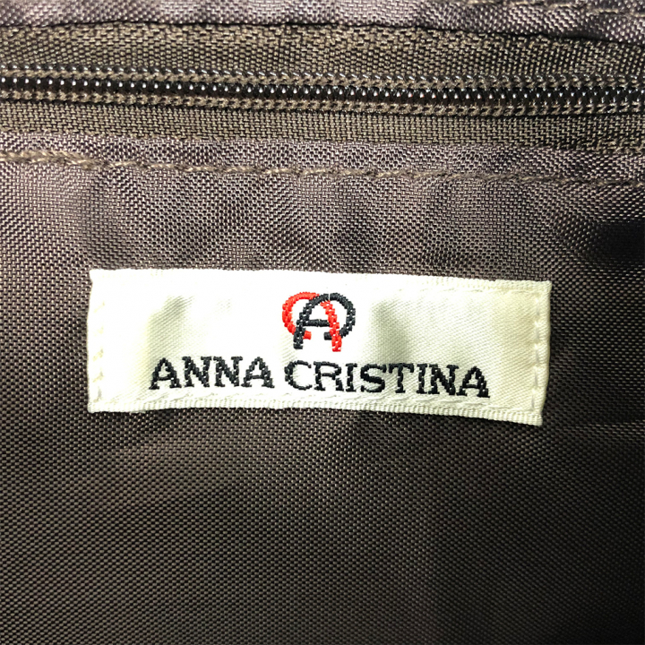 2WAY手提げ＆ショルダー 4A93 [ANNA CRISTINA アンナクリスティーナ] ハンドバッグ ポケット充実 01ダークレッド