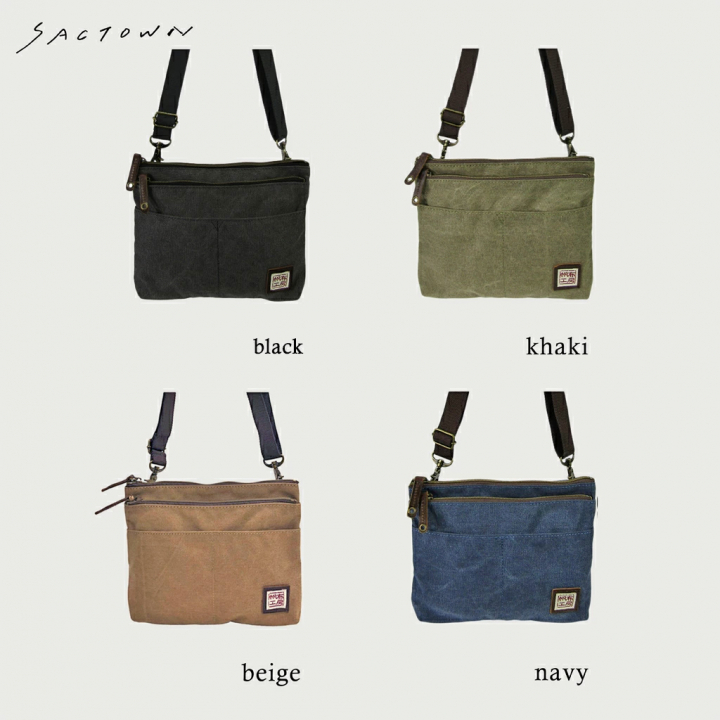 帆布工房 strollシリーズ|サコッシュ 帆布 10号帆布 キャンバス ポーチ ショルダーバッグ 軽量 小さめ ポシェット メンズ レディース 男女兼用 斜め掛け はんぷこうぼう 3J53
