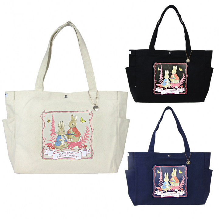 トートバッグ 0645 [PETER RABBIT(TM) ピータ―ラビット(TM)] キャンパストート 肩掛け A4サイズ対応 レディース 00キナリ