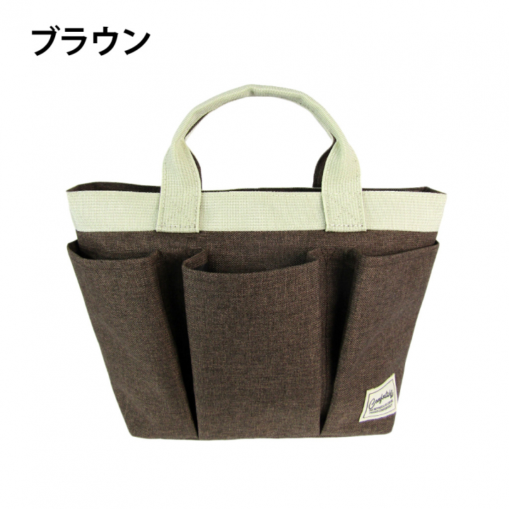 スリーポケット ランチバッグ 4069 [Cacha Cacha カチャカチャ] ミニトート ランチトート ミニ お弁当 長財布 ポケット充実