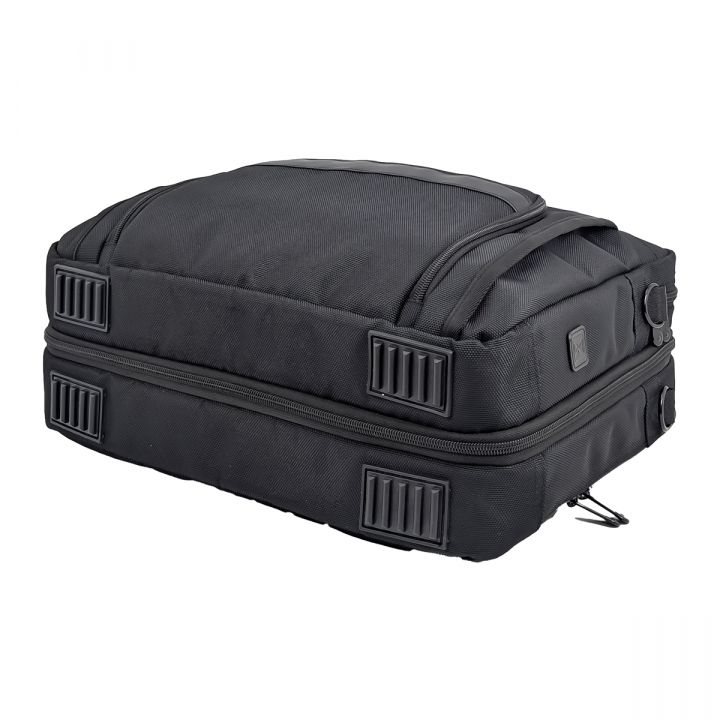 SANDGLASS｜キャリーオン機能 B4対応 拡張機能付き ビジネスバッグ 大容量 多機能 撥水 リュック 手持ち ビジネスリュック PC タブレット収納 出張 サンドグラス ブラック 3G07