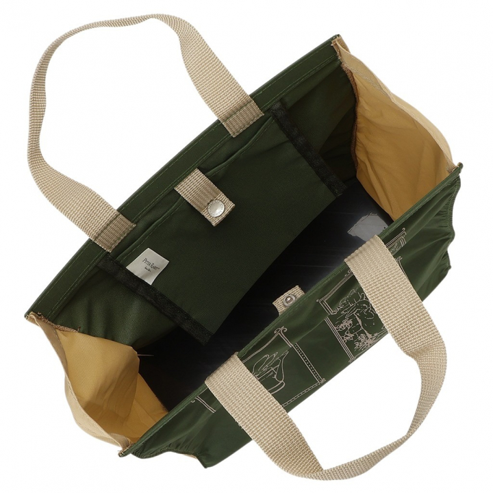 スクエアトートバッグ (S) 0646-03 [PETER RABBIT(TM) ピーターラビット(TM)] 軽量 B5 買い物 底板付き スクエア型 サブバッグ お稽古 うさぎ トートバッグ