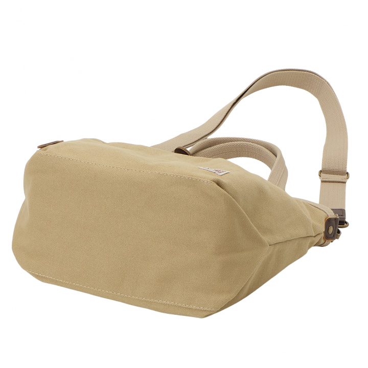 帆布工房 PEARIIシリーズ| バイカラー仕様 2WAY ハンドバッグ ショルダーバッグ 軽量 お弁当 天然素材 帆布 本革 底板付き ナチュラル カジュアル レディース はんぷこうぼう 3X40 