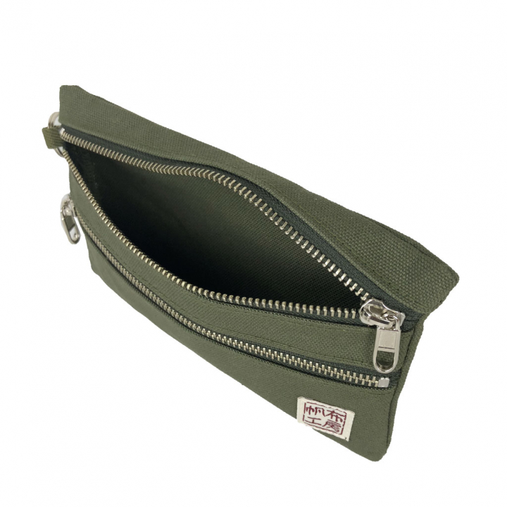 倉敷産帆布 日本製ポーチ 3J35 [帆布工房 はんぷこうぼう] ミニポーチ 筆箱 帆布 キャンバス ビンテージ