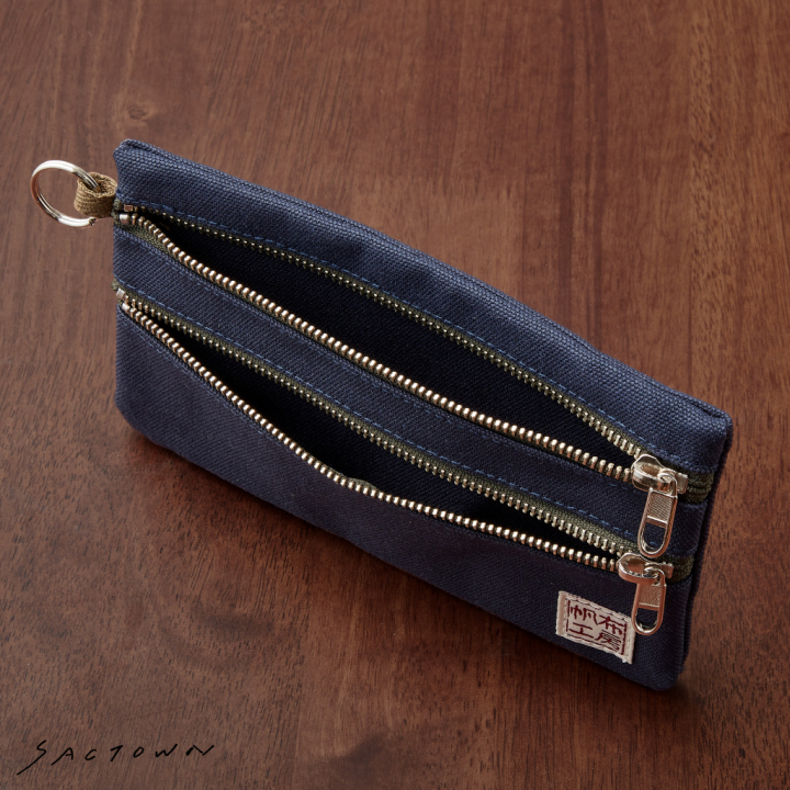 倉敷産帆布 日本製ポーチ 3J35 [帆布工房 はんぷこうぼう] ミニポーチ 筆箱 帆布 キャンバス ビンテージ