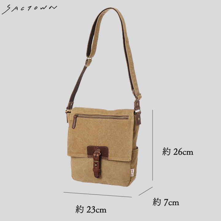 ショルダーバッグ VINTAGE2シリーズ 3X95 [帆布工房 はんぷこうぼう] 帆布 キャンバス 斜めがけ メンズ レディース 牛革 B5 ビンテージ ブランド