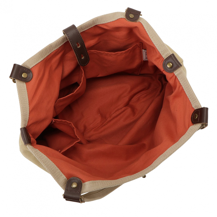 帆布工房 PEARIIシリーズ|A4対応 ハンドバッグ 軽量 天然素材 帆布 キャンバス地 本革 ナチュラル カジュアル バイカラー レディース はんぷこうぼう 3X41