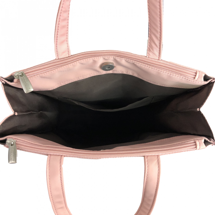  [ピータ―ラビット (ＴＭ )] A4サイズ対応 トートバッグ ハンドバッグ サブバッグ 手持ちタイプ 撥水 ポケット充実 ファスナー付き 大人 上品 かわいい レディース PETERRABBIT(ＴＭ) うさぎ ねこ レッスンバッグ 買い物 お稽古 習い事 縦型トート 0635　01ピンク LittleBook