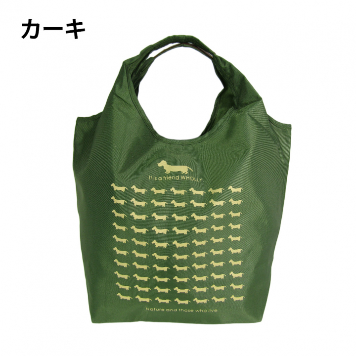 WHOLLY | コンパクト収納 マルシェバッグ | ベーシックサイズ 桃色 ピンク 3L01