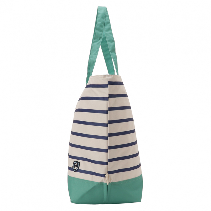 保冷バッグ トートバッグ 4X87 [mama fiore マーマフィオーレ] Picoteeシリーズ ピコティ 保温保冷 マリンボーダー おしゃれ レジャー レディース グリーン