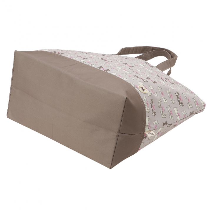 保冷バッグ トートバッグ 4WG7 [mama fiore マーマフィオーレ] Picoteeシリーズ ピコティ 保温保冷 ネコドット 大容量 レジャー キャンプ レディース ベージュ