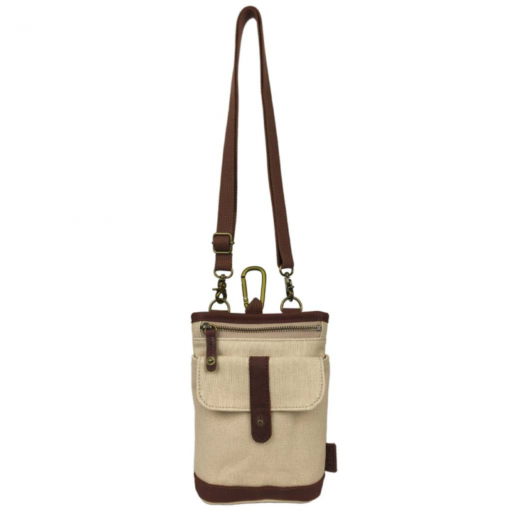 帆布工房 KURASHIKI シリーズ｜3way ショルダーバッグ 倉敷産帆布使用 ベルトポーチ スマホポーチ ウエストポーチ ベルト通し メンズ レディース 男女兼用 日本製 帆布 本革 ベージュ 3J27